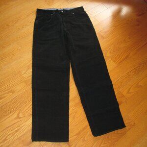 Men's Hudson North Black 100% Cotton Corduroy Pants Size 30/32